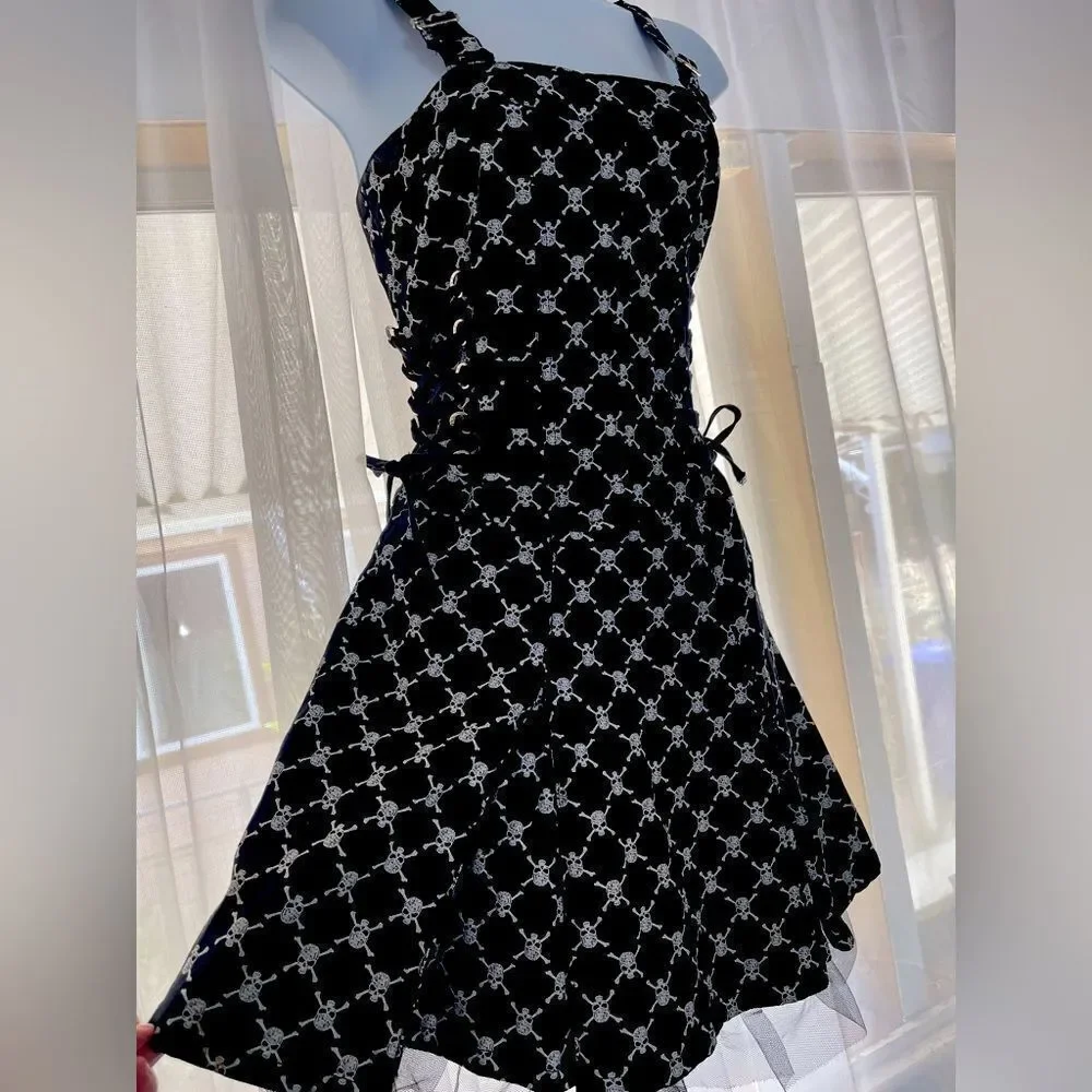 Tripp Skull and Cross Bones Print Dress - Picture 2 of 9